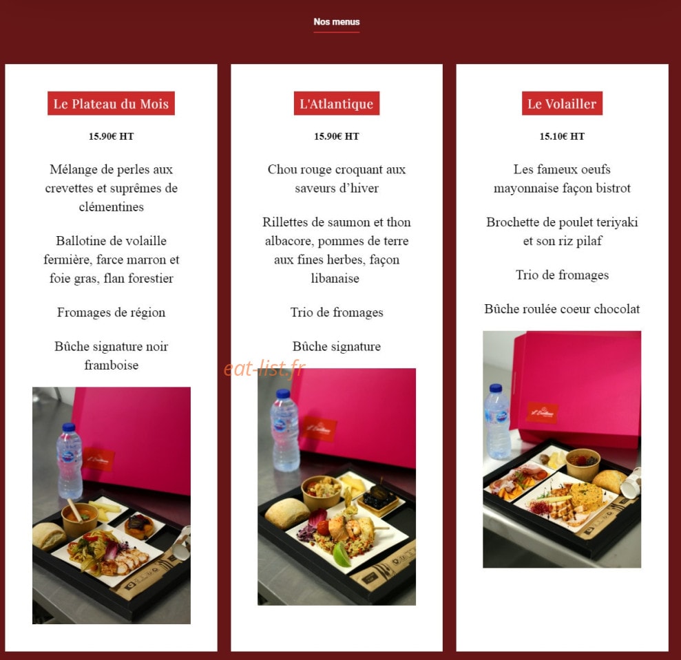 L'Excellence — carte page 1