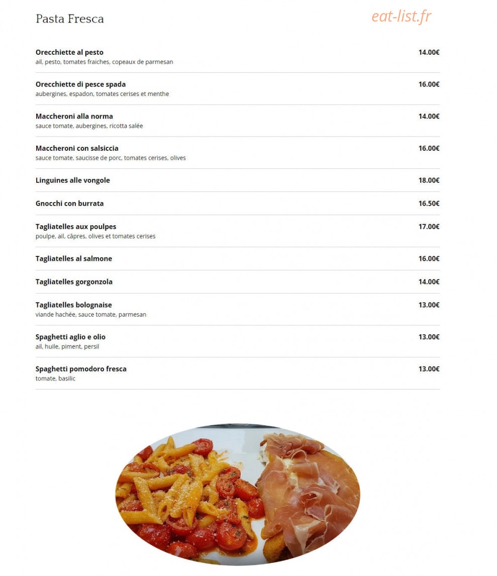 Ristorante La Suite — carte page 3