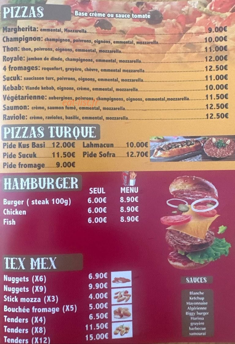 Sofra kebab — carte page 1