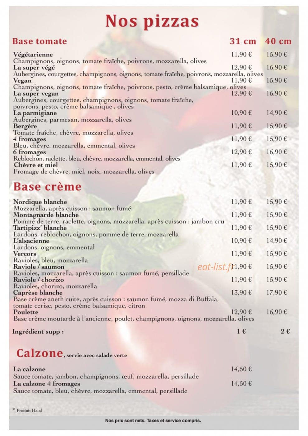 Sushi'K pizza — carte page 3
