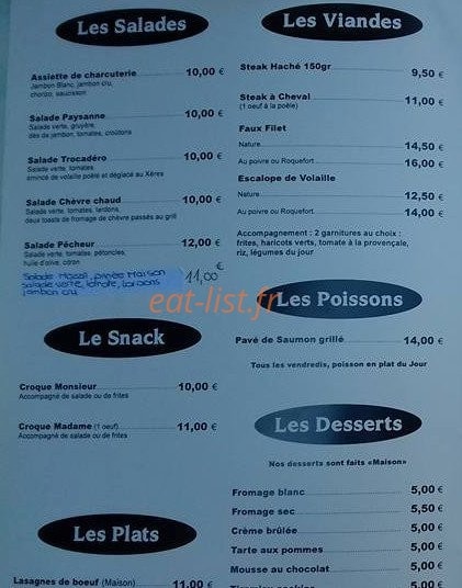 Brasserie Npa — carte page 2