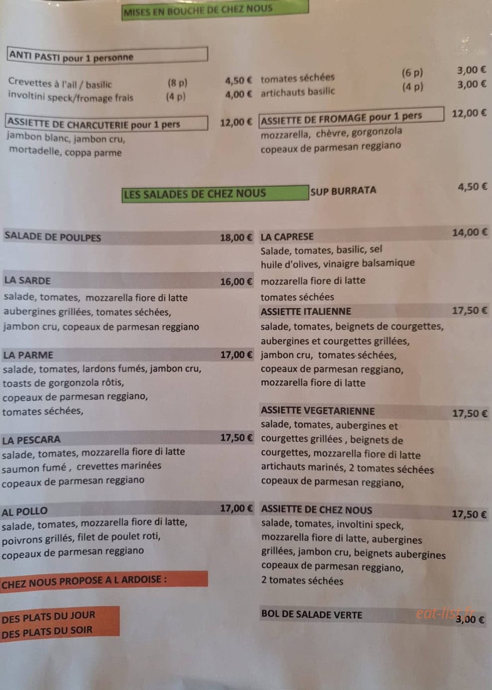 Chez Nous — carte page 2