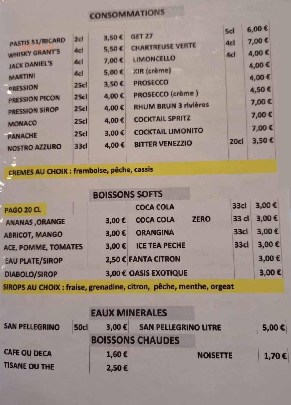 Chez Nous — carte page 3