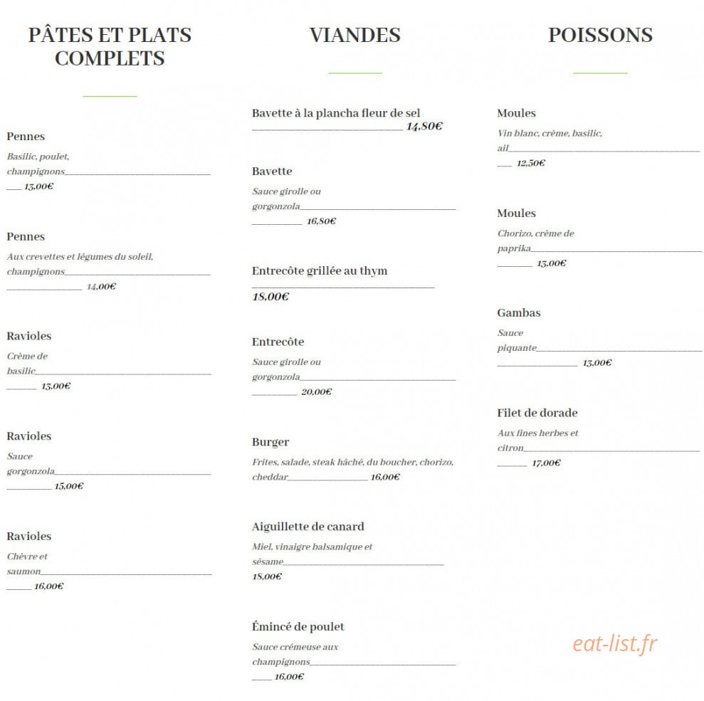 Au Fil du Temps — carte page 2