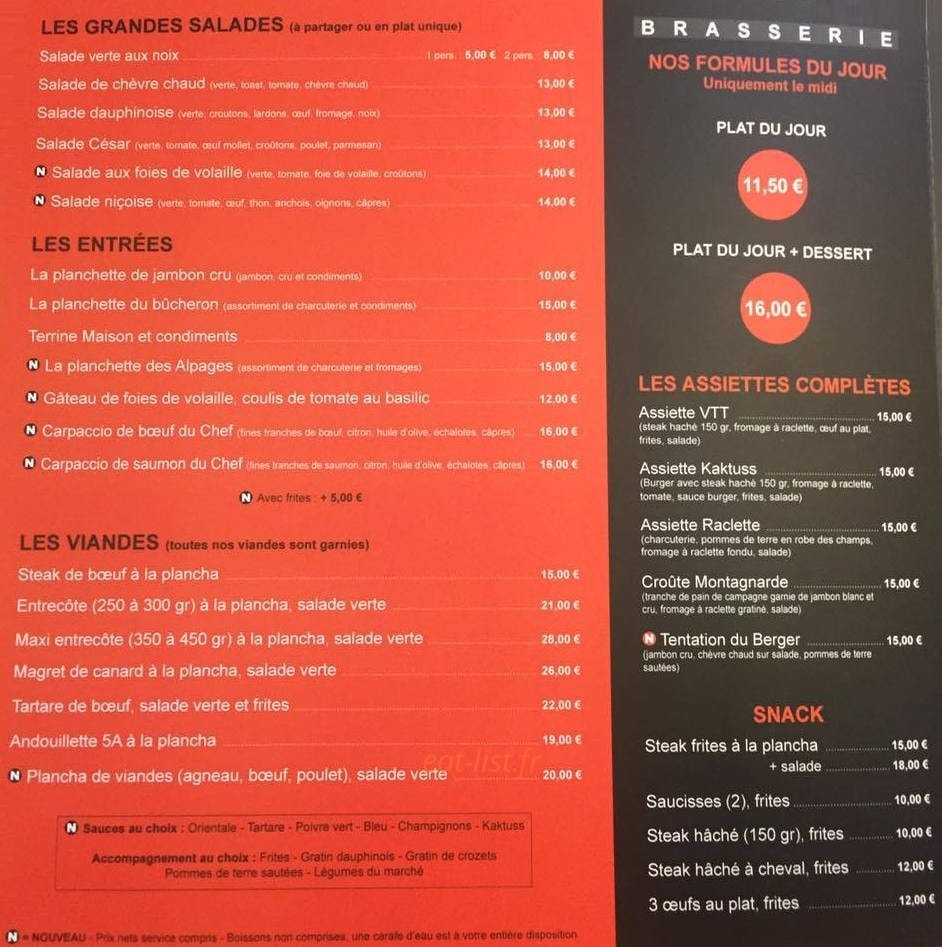 Le Kaktuss — carte page 1