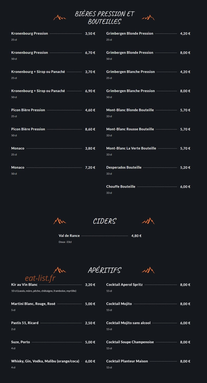 Le Rocher Blanc — carte page 6
