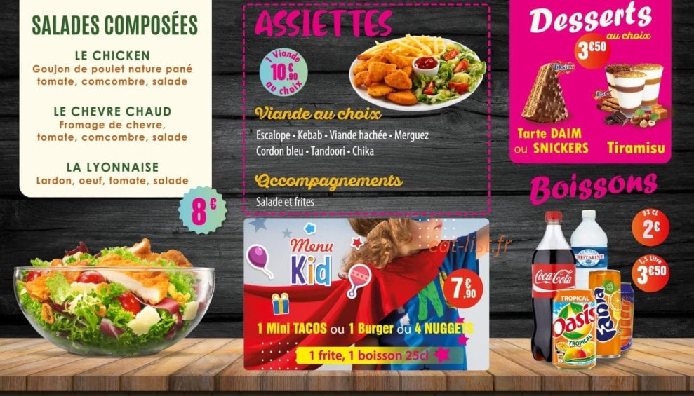 Billionnaire tacos — carte page 4