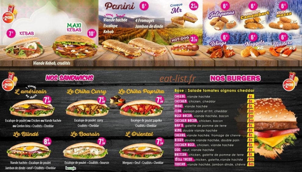 Billionnaire tacos — carte page 2