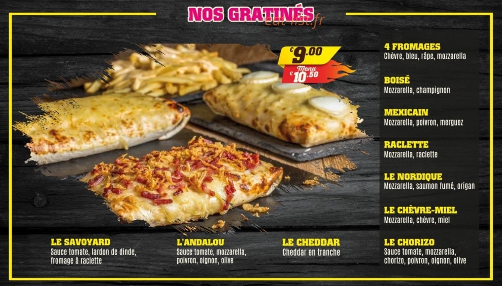 Billionnaire tacos — carte page 1