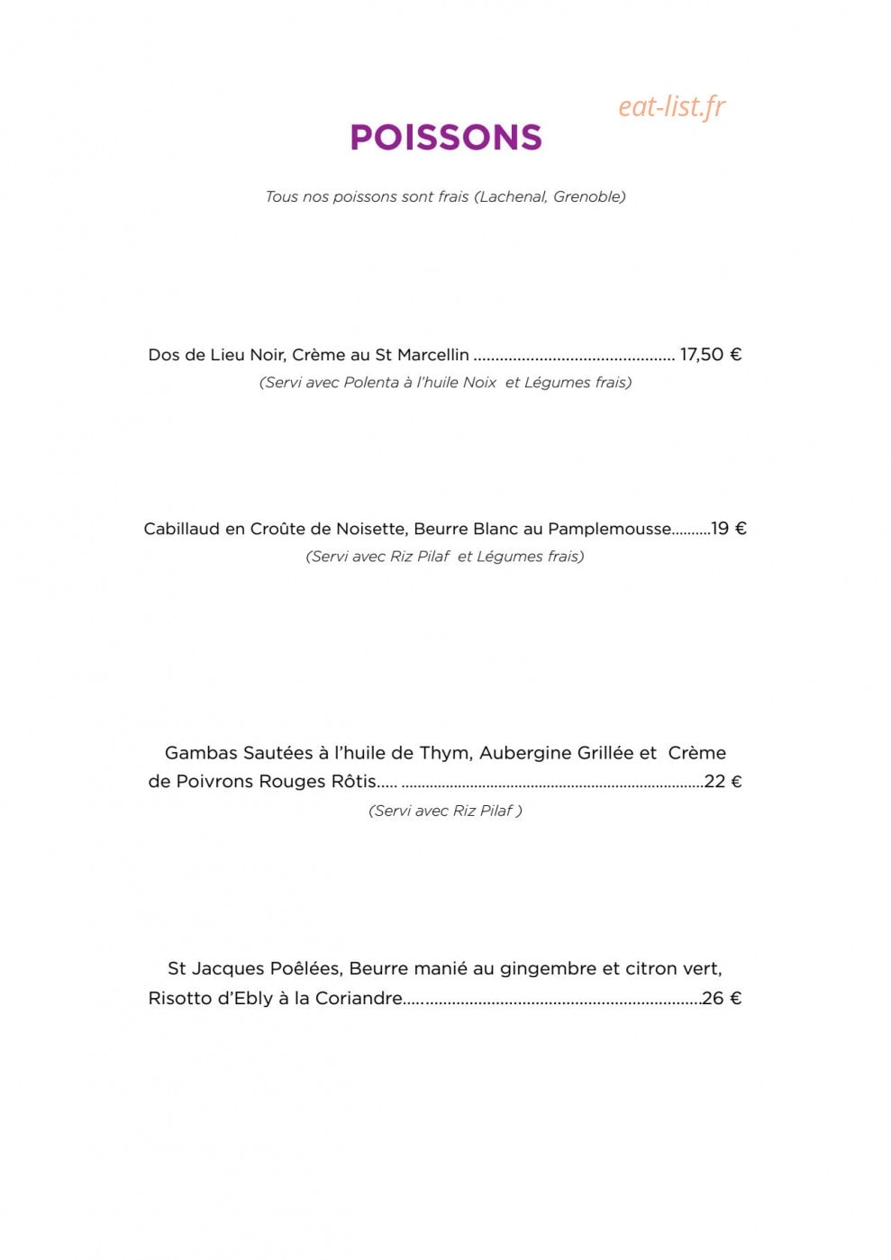 The Station house — carte page 3