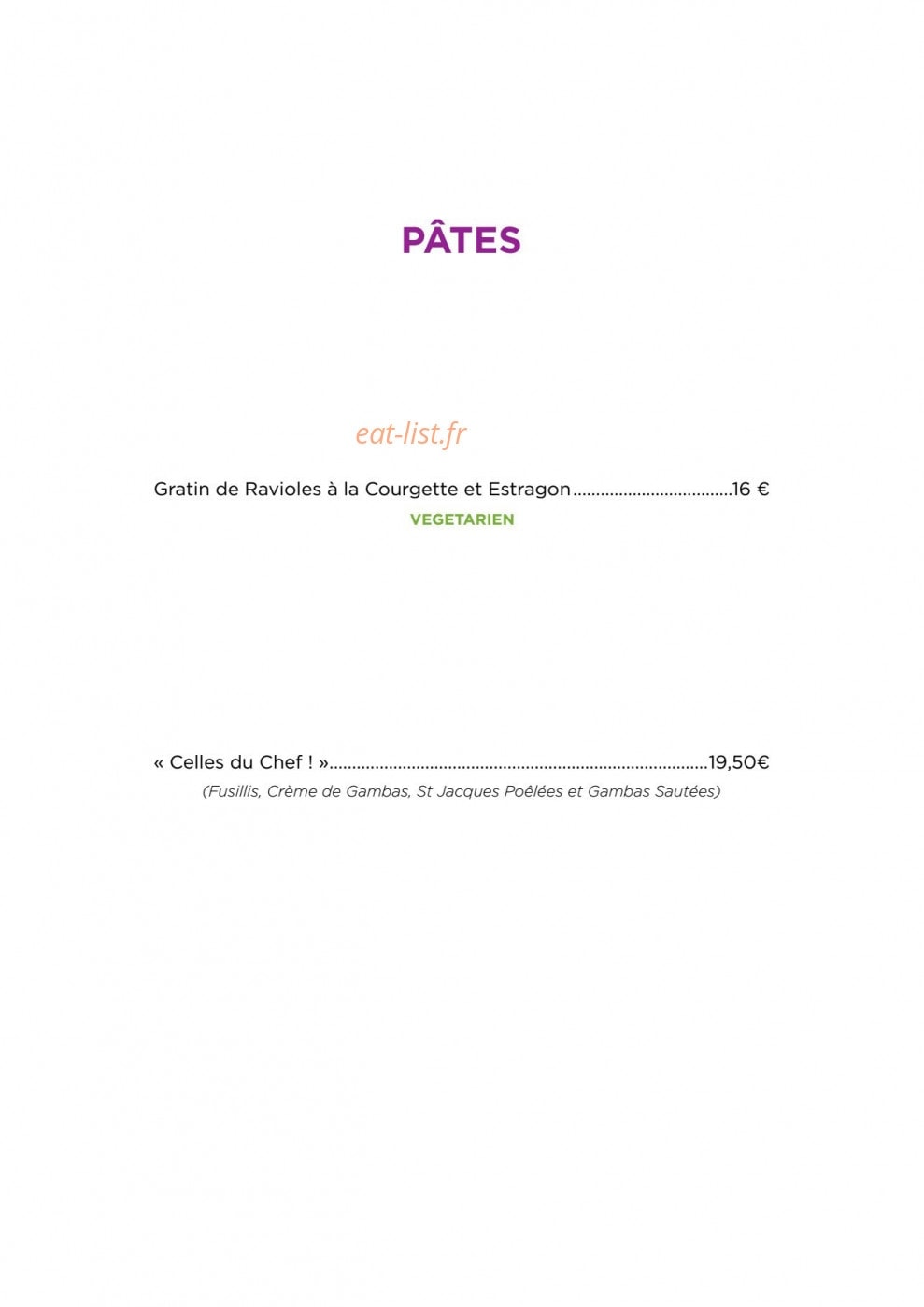 The Station house — carte page 5