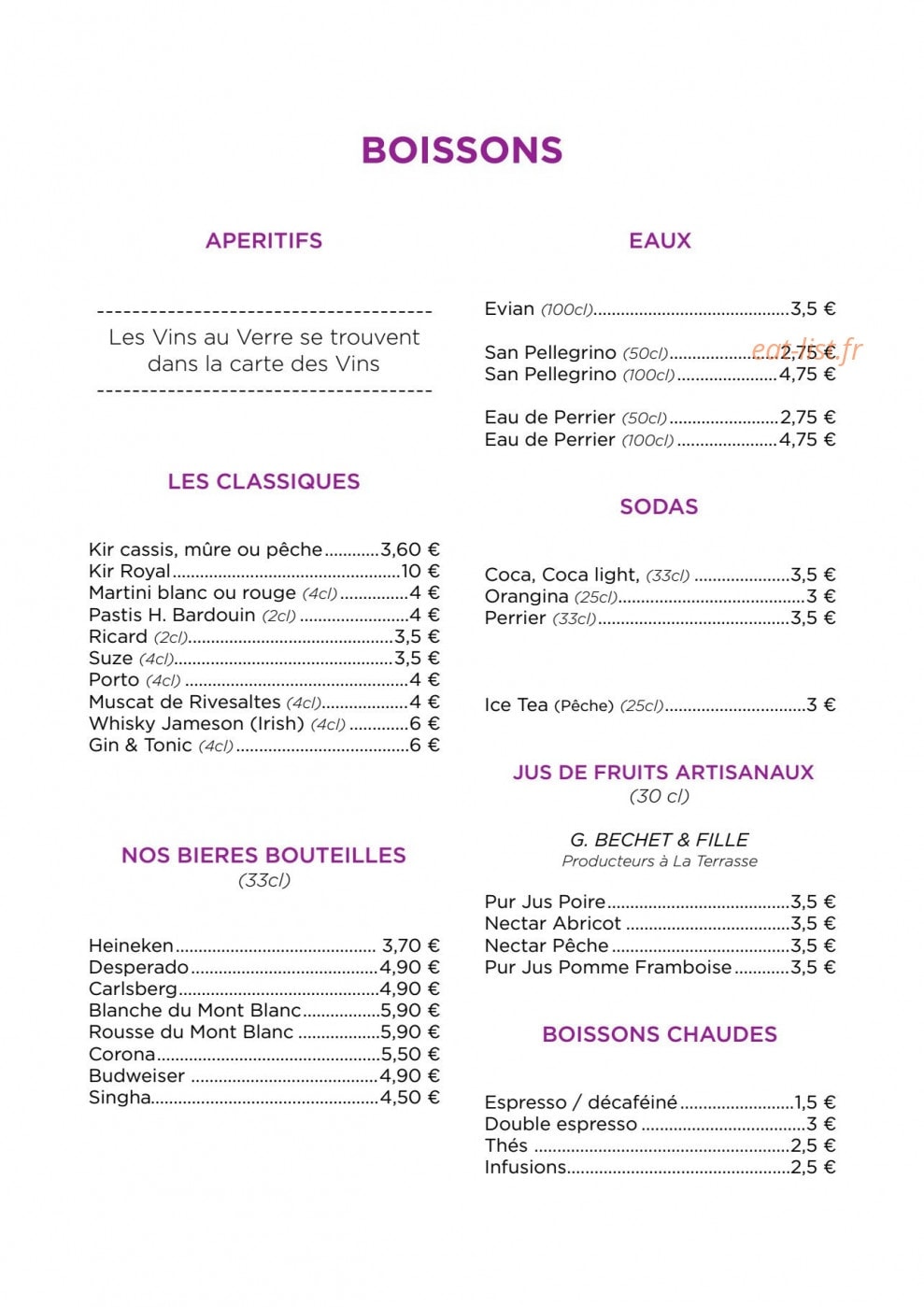 The Station house — carte page 9