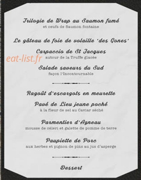 L'incontournable — carte page 2