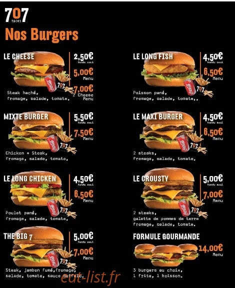 707 Tacos — carte page 2