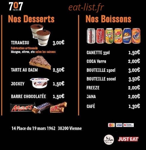 707 Tacos — carte page 5