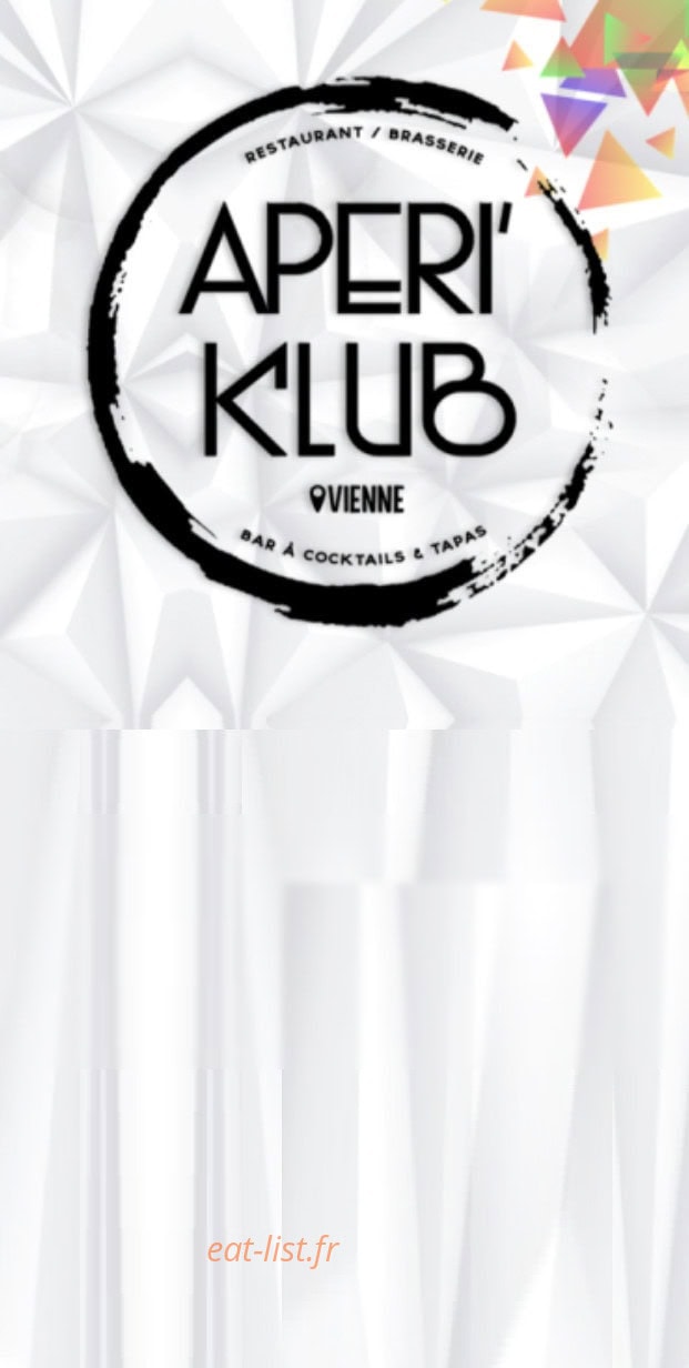 Apéri'Klub — carte page 1