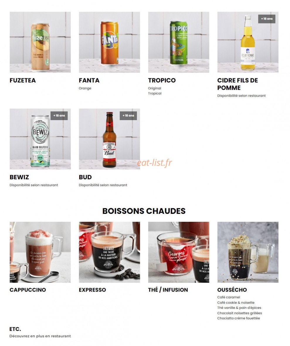 Bagelstein — carte page 9