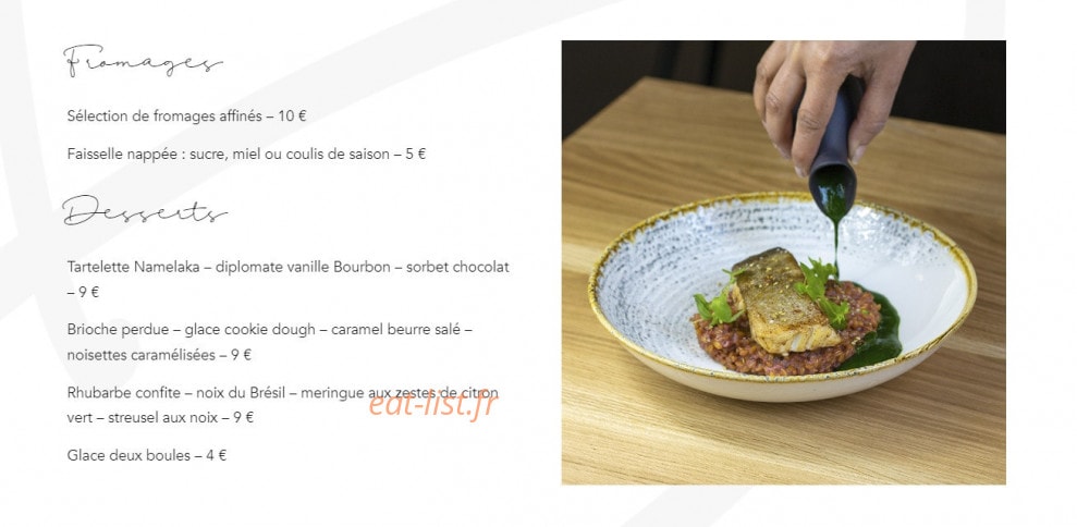 BISTROT 17 — carte page 5