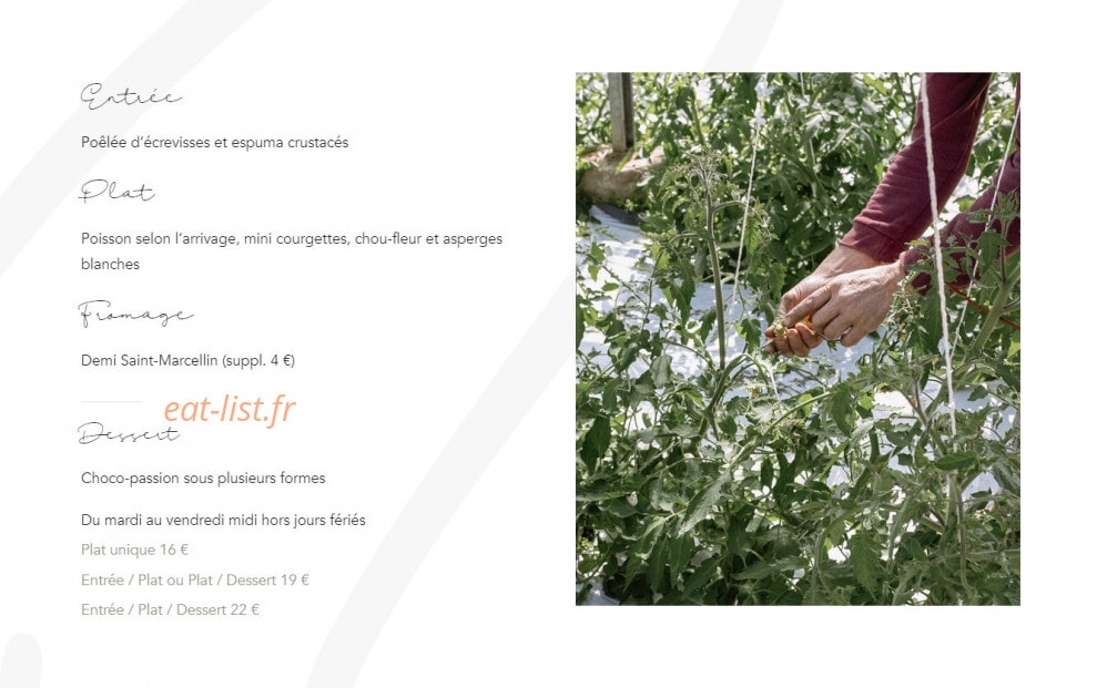 BISTROT 17 — carte page 1
