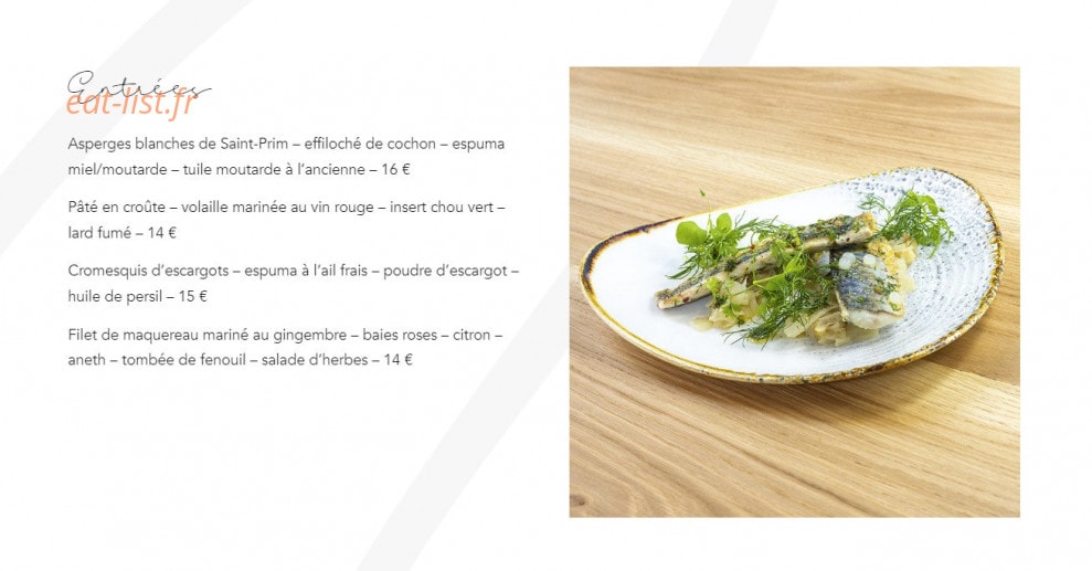 BISTROT 17 — carte page 3