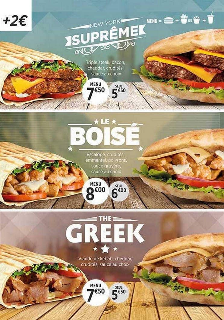 Burger Club — carte page 4