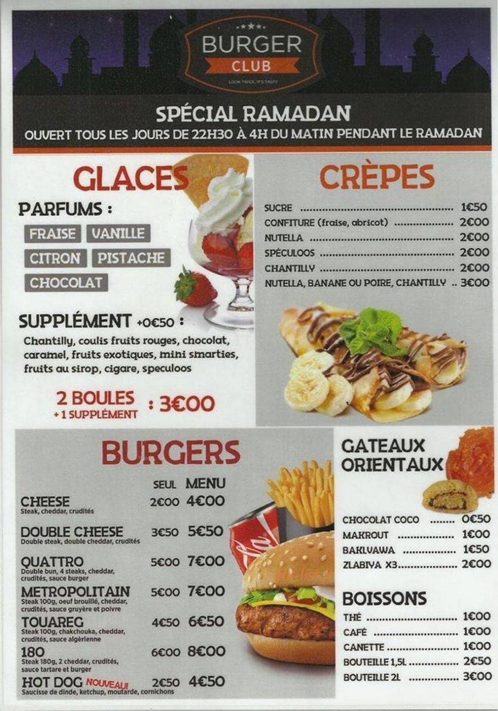 Burger Club — carte page 9