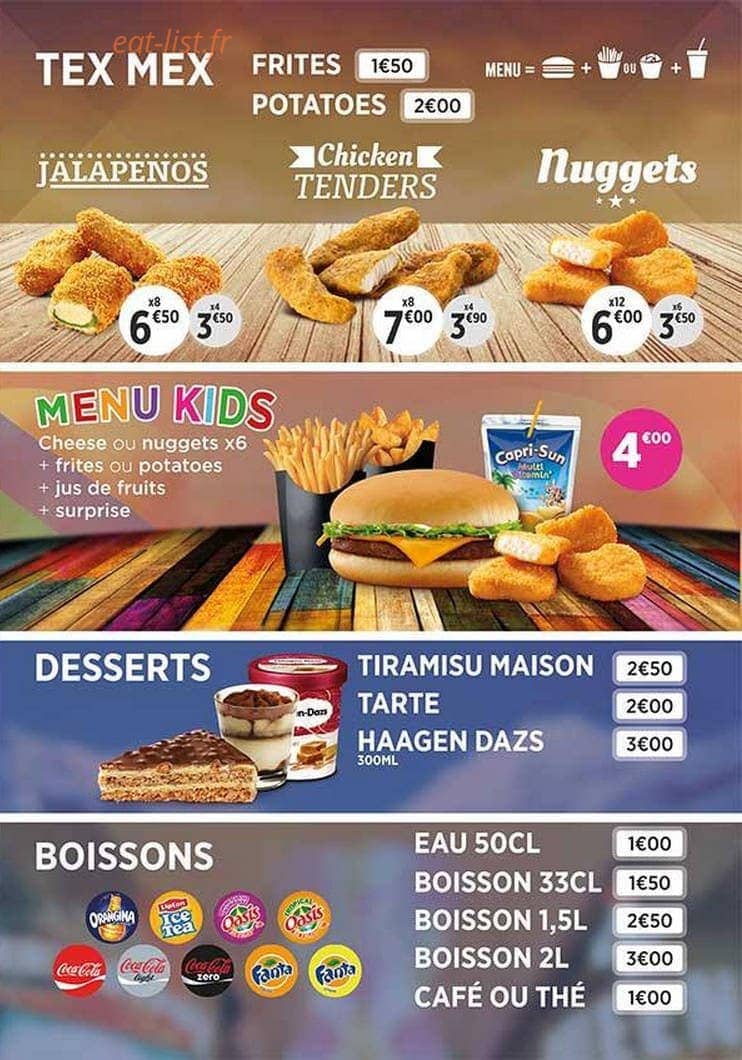 Burger Club — carte page 6