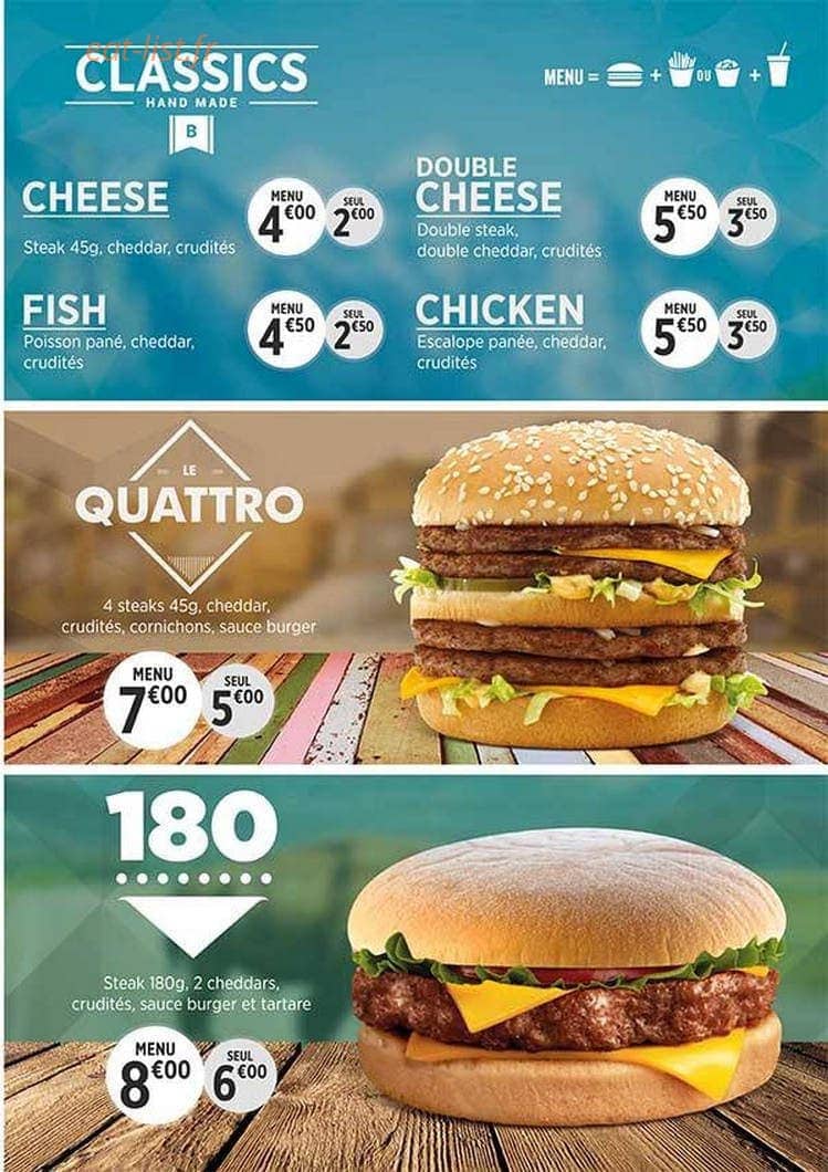 Burger Club — carte page 8
