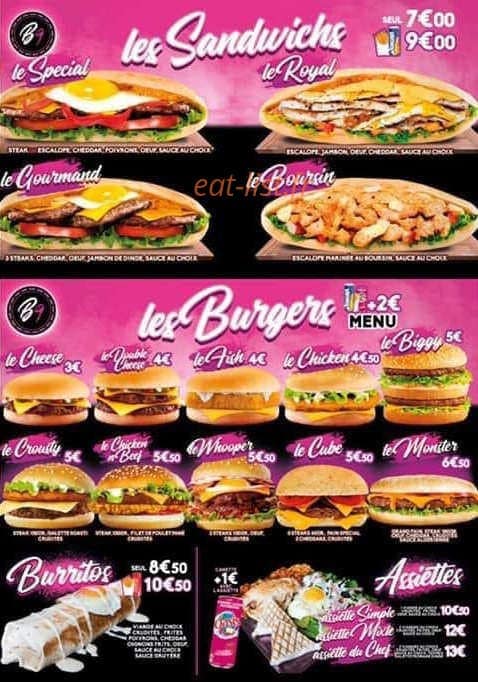 Burger Nine — carte page 3
