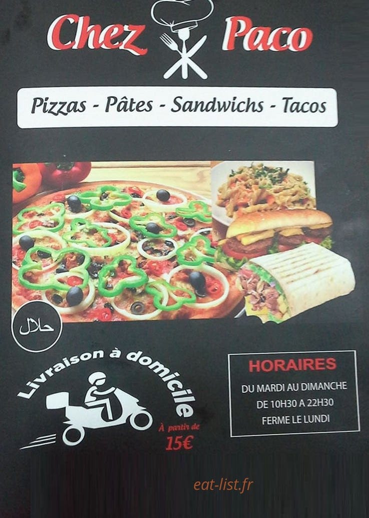 Chez paco — carte page 1