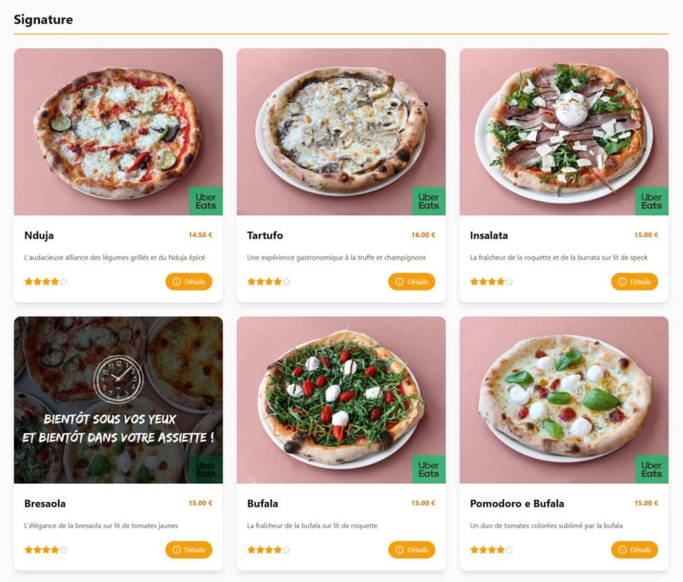 Chichi Pizza — carte page 3