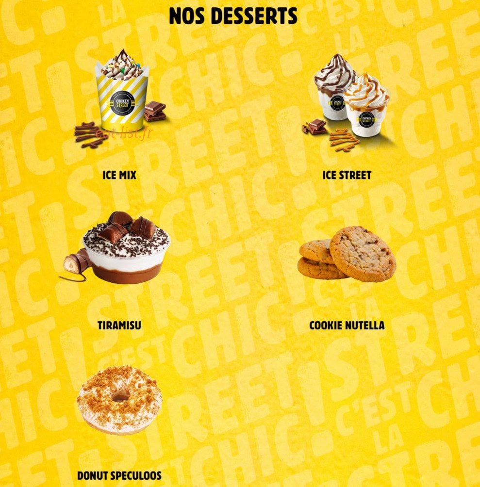 Chicken Street — carte page 6