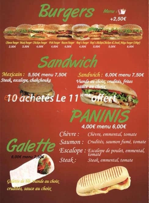 Fc tacos — carte page 2