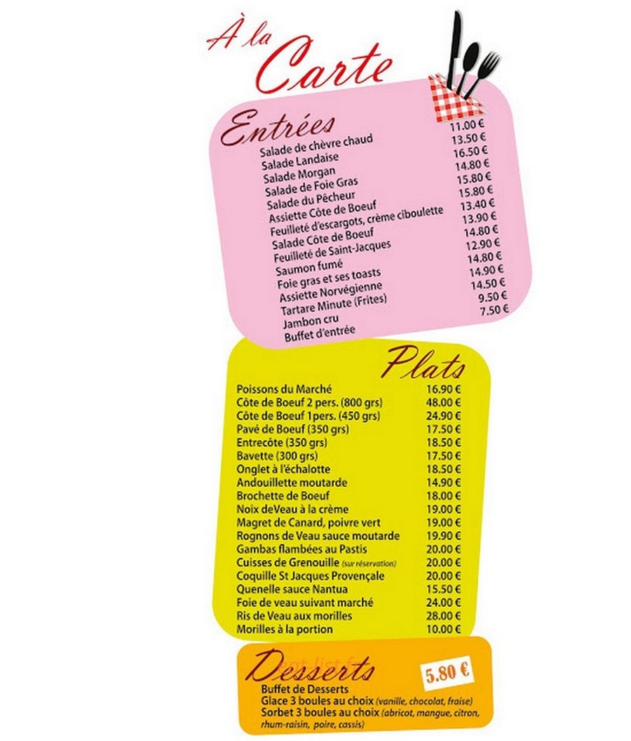 La Côte de Boeuf — carte page 1