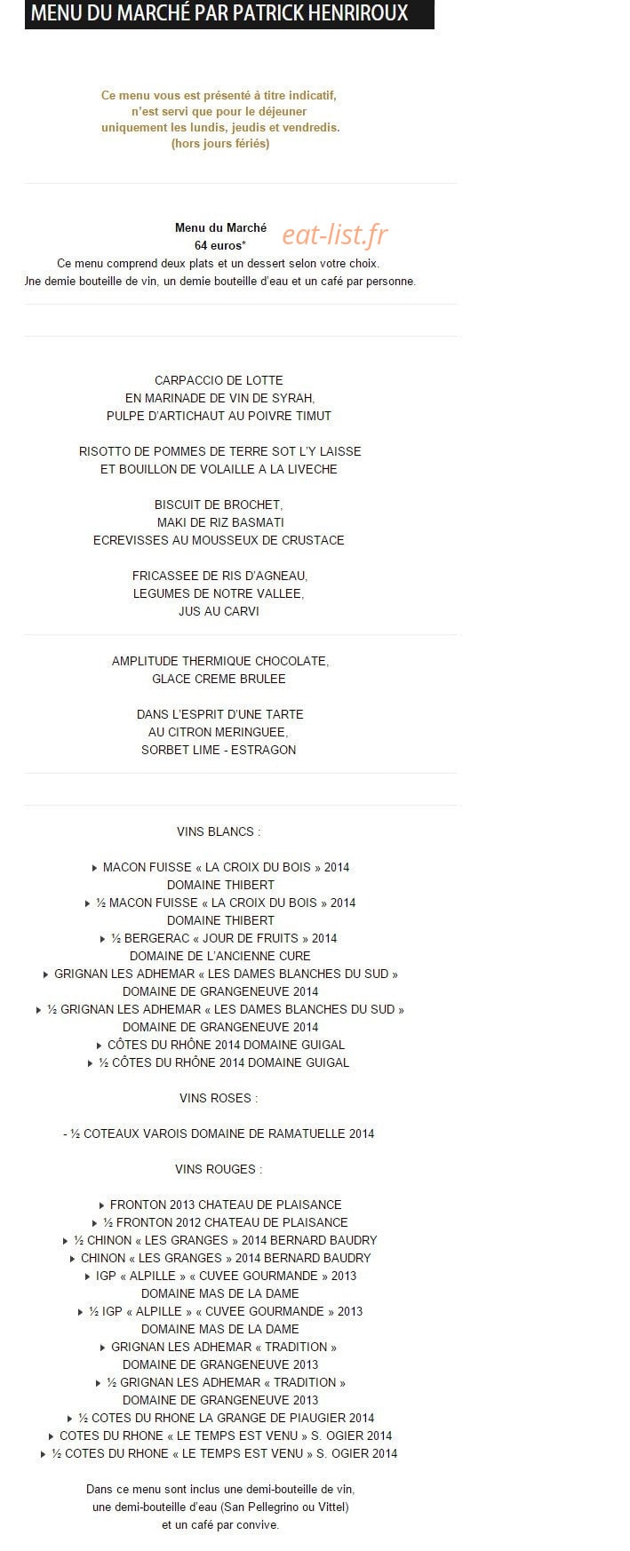 La Pyramide — carte page 8