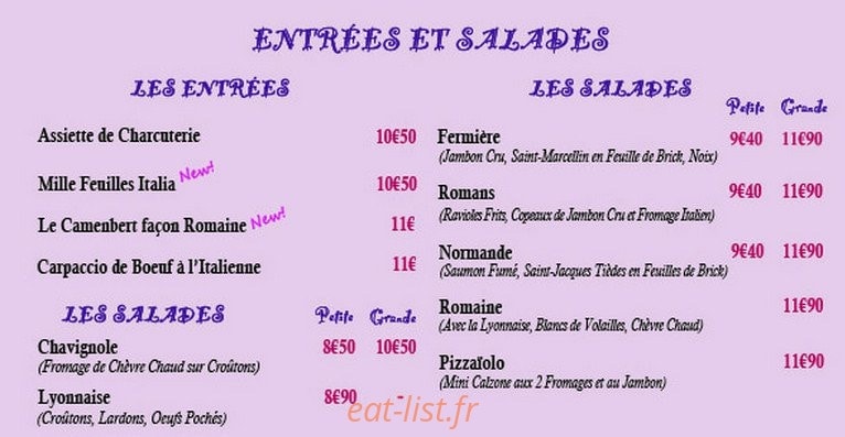 La Romaine — carte page 1