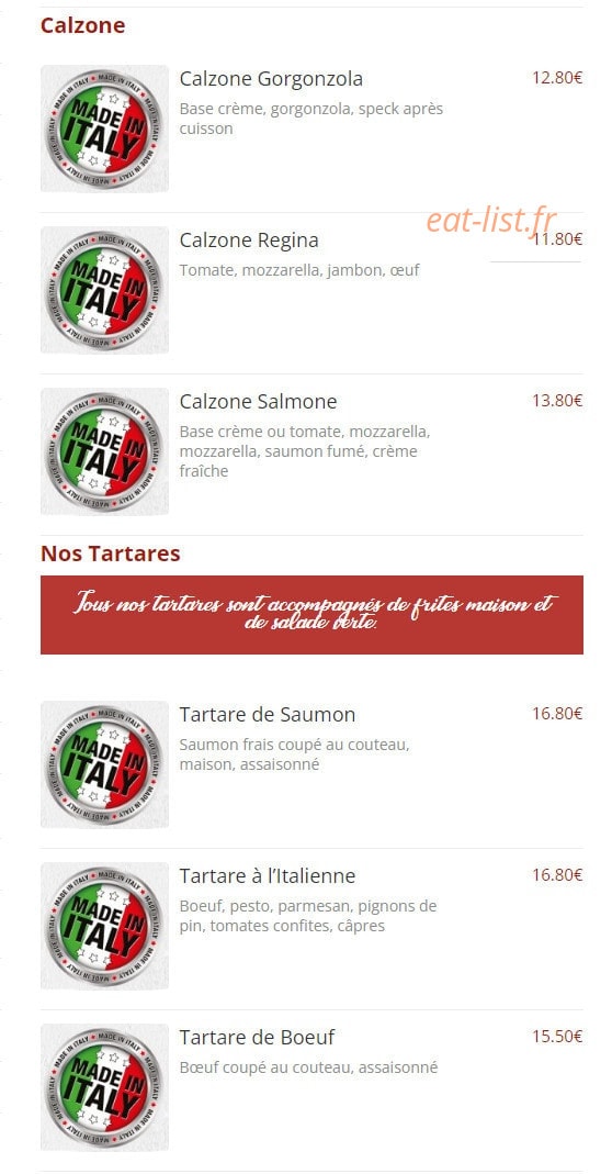 La Scarpetta — carte page 10