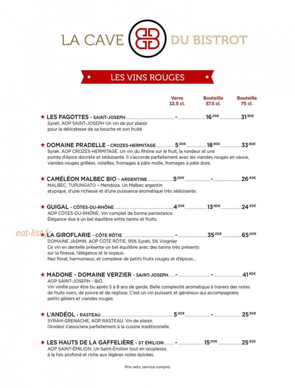 Le Coin du Bœuf — carte page 6