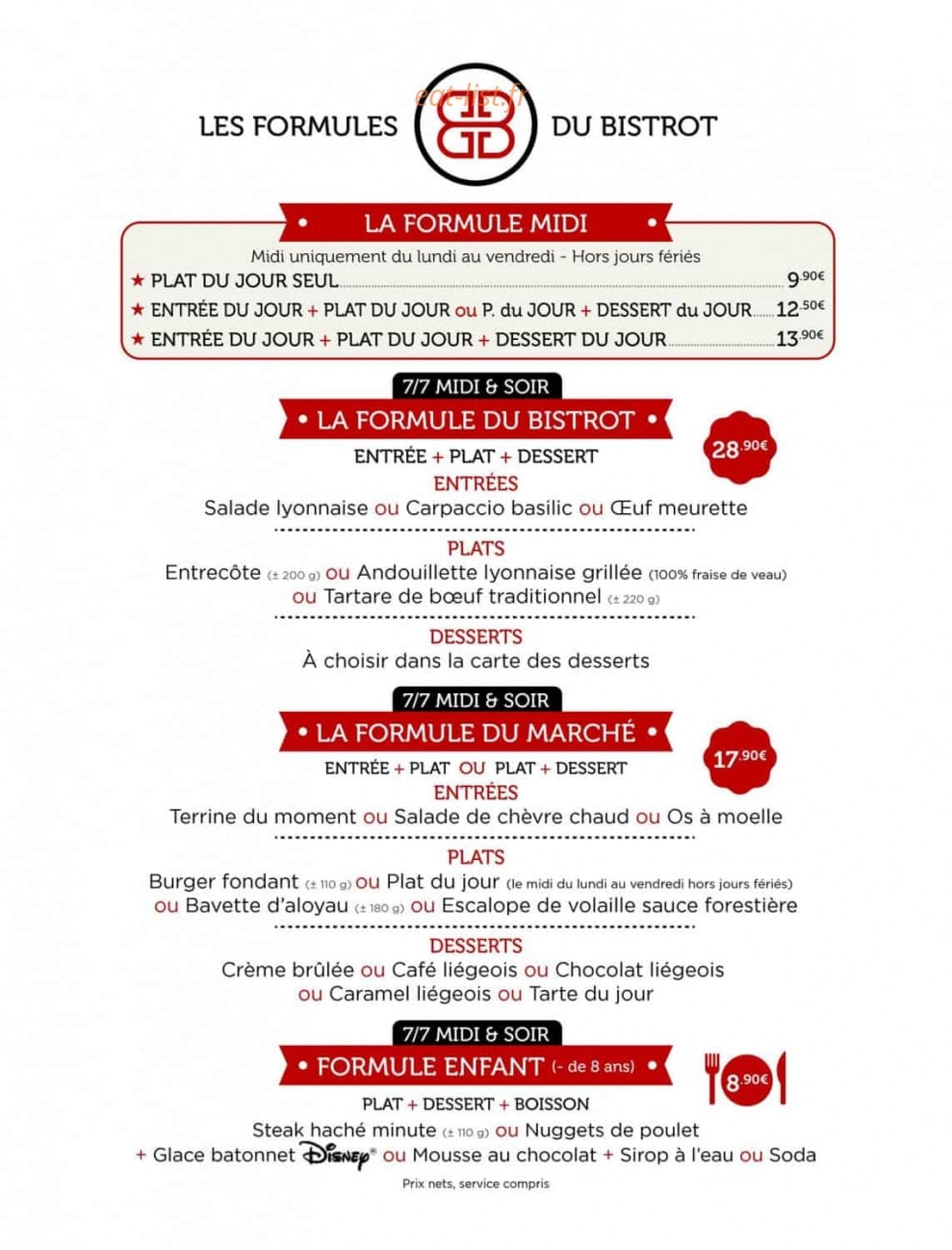 Le Coin du Bœuf — carte page 4