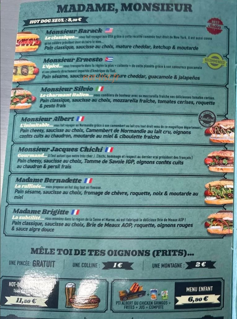 Monsieur Albert — carte page 2