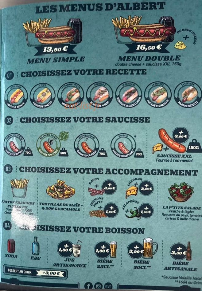Monsieur Albert — carte page 3