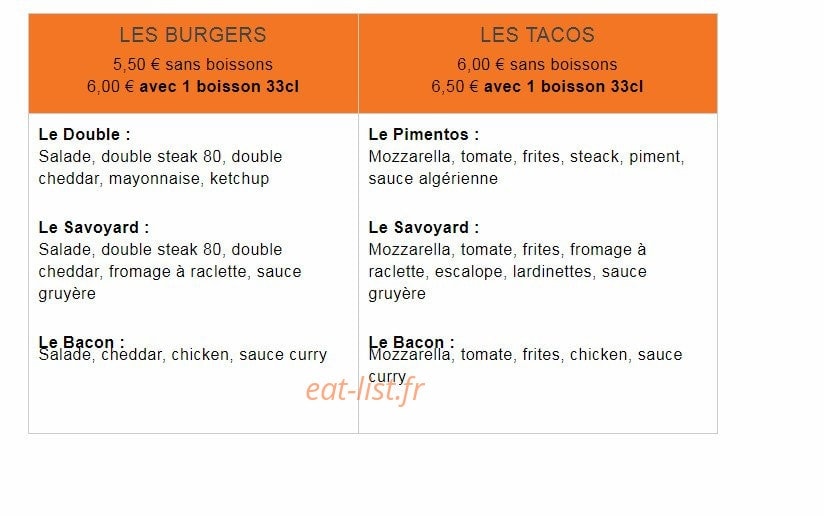 Pizza Fast — carte page 3