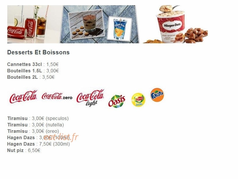 Pizza Fast — carte page 5