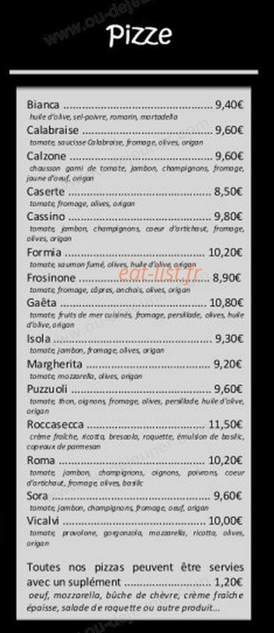 Ristorante Monte Cassino — carte page 3