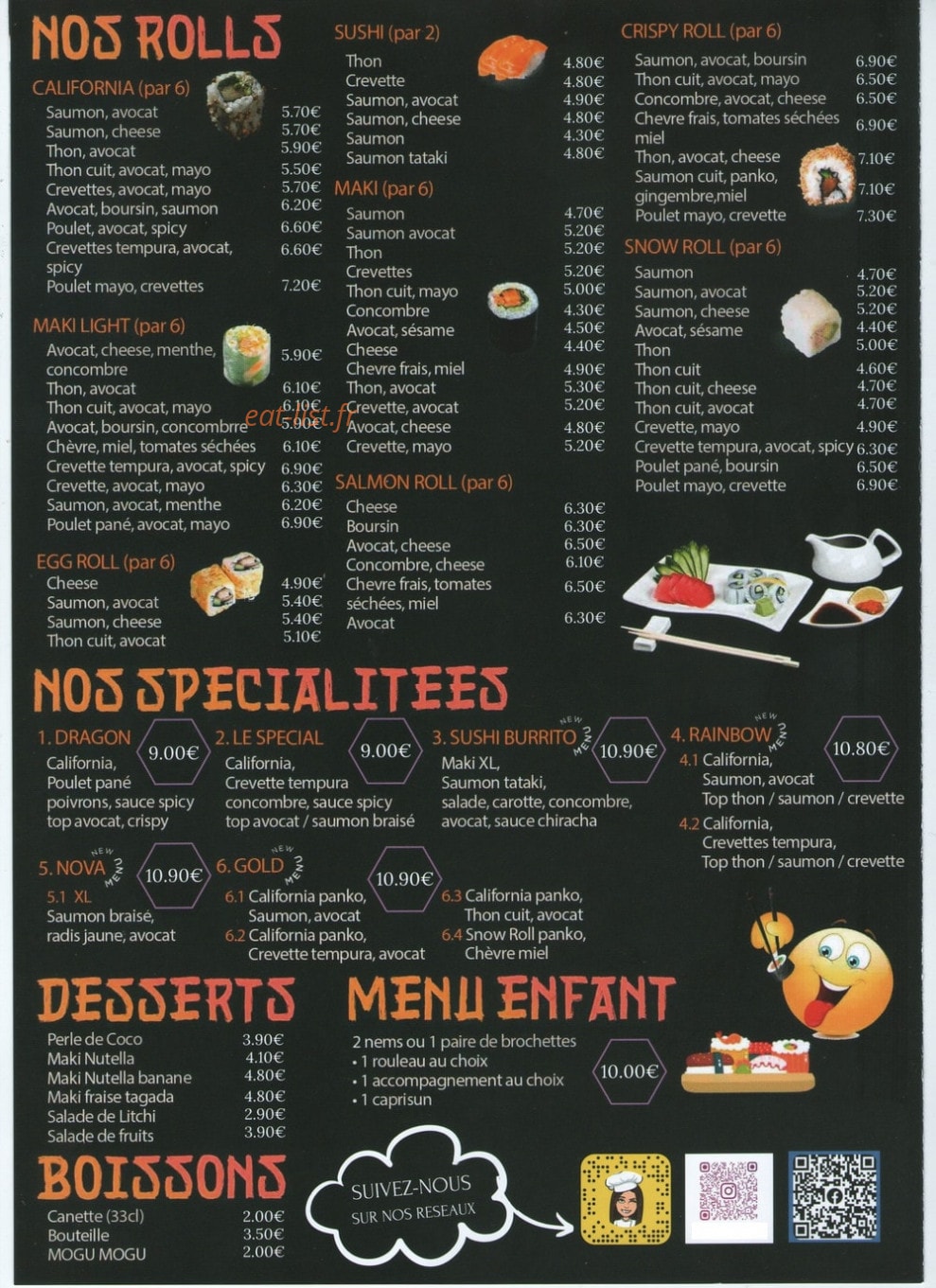 Sushi Smile — carte page 4