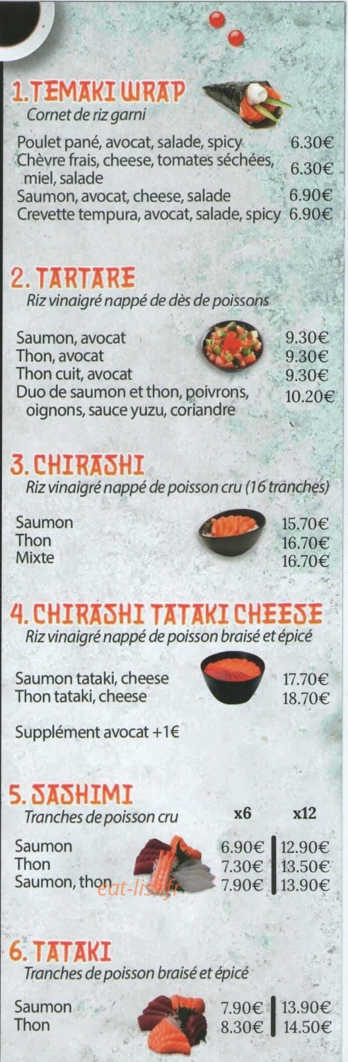 Sushi Smile — carte page 3