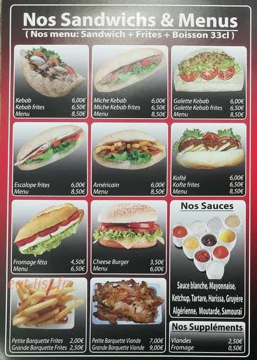 Vienne Kebab — carte page 3