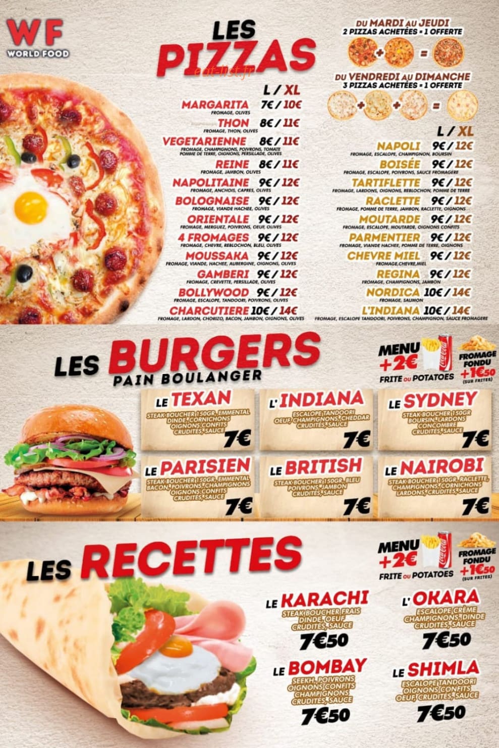 World Food — carte page 1