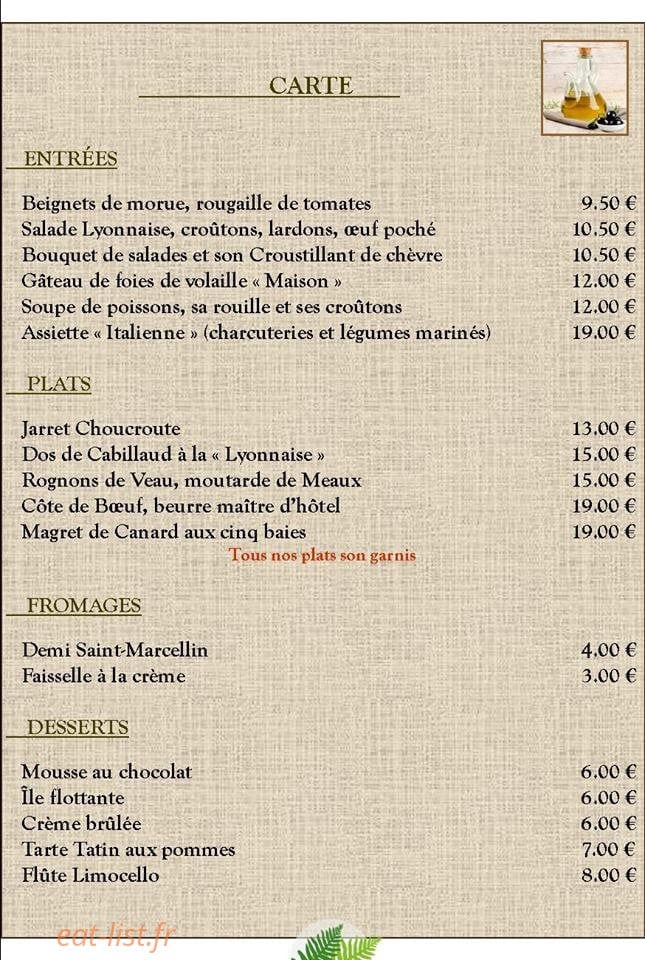 Saveurs Et Tradition à Villette De Vienne Menu Et Photos 