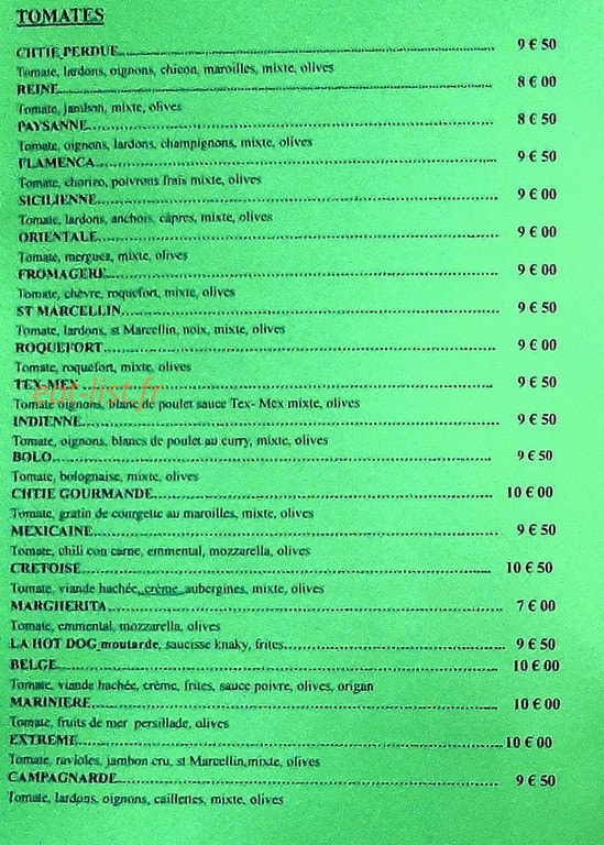 Le Ch'ti Perdu — carte page 1